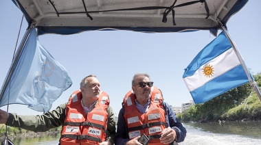 Sabbatella y el Juez Rodríguez navegaron el Riachuelo