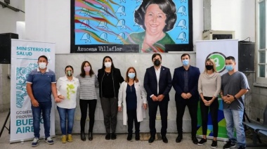 Se inauguró un mural homenaje a Azucena Villaflor en el Hospital Fiorito 