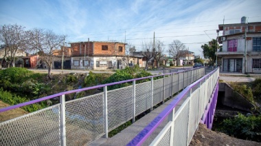 El Municipio de Quilmes avanza con las obras de los puentes peatonales en el oeste del distrito