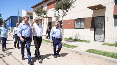 El gobernador Sergio Uñac visitó obras de urbanización en Avellaneda junto al intendente Ferraresi