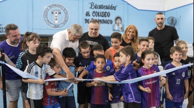 El intendente Ferraresi inauguró obras para el club Defensores de Belgrano