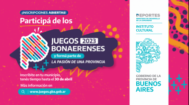 Abrieron las inscripciones para los Juegos Bonaerenses 2023