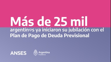 Más de 25 mil de personas iniciaron su jubilación con plan de pago de deuda previsional