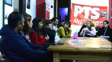 El PTS realizó una asamblea abierta en Avellaneda