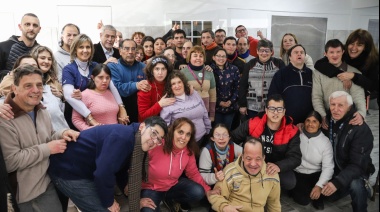 Ferraresi inauguró obras en el Taller Protegido de Wilde