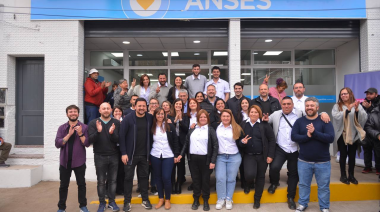 Raverta y Ferraresi inauguraron una oficina de ANSES en Dock Sud