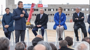 Alberto Fernández y Sergio Massa pusieron en marcha el Sistema Riachuelo, una mega obra cloacal para el AMBA