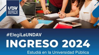 Ingreso 2024: la UNDAV abrió la inscripción a sus carreras