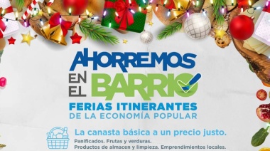 Conocé los puntos del programa "Ahorremos en el barrio" durante diciembre