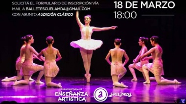 Audición para formar parte del Ballet Institucional de Danza Clásica de Avellaneda