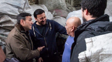 Emmanuel Santalla y Gildo Onorato recorrieron cooperativas de Avellaneda