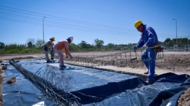 Avanza la construcción de la nueva Planta de Hormigón Municipal en Quilmes