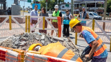 Distrito La Ribera: Lanús Gobierno arrancó con las obras en la zona del Puente Alsina