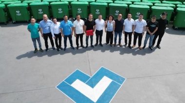 La Asociación Civil de Ciudadanos Chinos de Lanús donó 160 contenedores al municipio