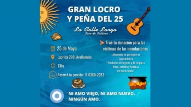 Gran Locro y Peña del 25 de Mayo en La Calle Larga