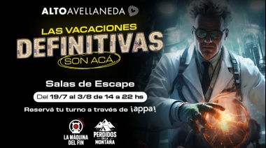 ¡Las vacaciones definitivas son acá! Viví las salas de escape en Alto Avellaneda