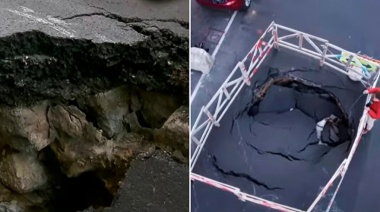 Preocupación en Avellaneda por un nuevo cráter en pleno centro