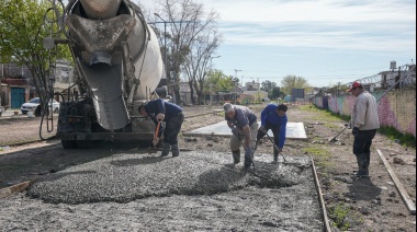 Lanús Gobierno avanza con la construcción del Parque Lineal del Oeste