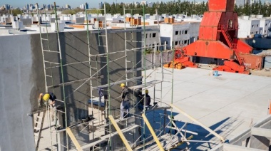 Avanza la construcción del nuevo Polideportivo Isla Maciel en Avellaneda