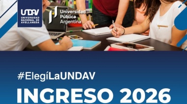 La UNDAV abre la inscripción para el ciclo lectivo 2026