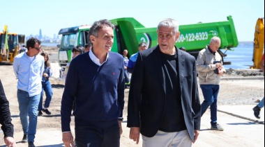 Ferraresi y el ministro Katopodis recorrieron obras en Avellaneda