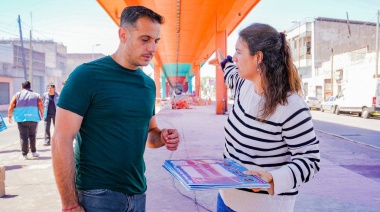 Julián Álvarez recorrió las obras en el Bajo Puente Arenas