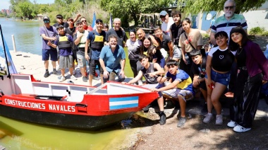 Estudiantes de la Escuela Técnica N°1 pusieron a prueba un proyecto en la Laguna de la Saladita
