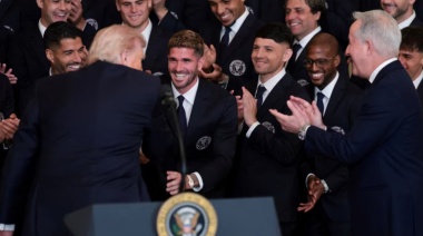 El curioso piropo de Donald Trump a Rodrigo De Paul durante la visita del Inter Miami a la Casa Blanca