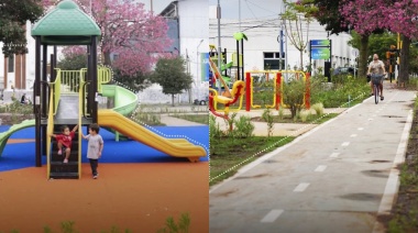 Ferraresi anunció la remodelación de la Plaza Eva Perón en Wilde