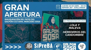 El Galpón Cultural Mercedes Sosa inaugura su nuevo patio con música en vivo