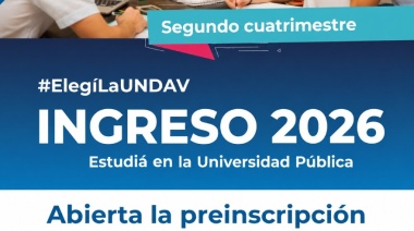 Ingreso 2026: últimos días de inscripción a carreras en la UNDAV