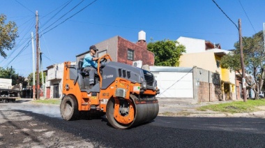 Lanús Gobierno continúa con las obras del Plan de Pavimentación 2026- 2027