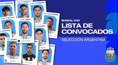 Scaloni confirmó la lista de 26 convocados de la selección argentina para el Mundial 2026