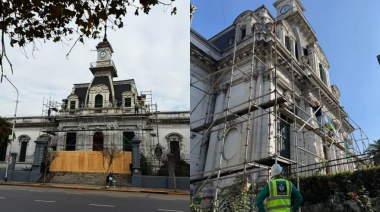 Comenzaron los trabajos de restauración en la fachada principal del Hospital Fiorito