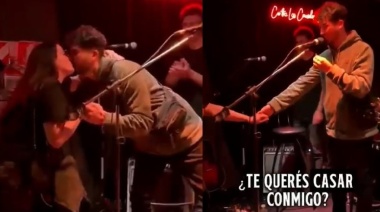 Amor, música y emoción: el pedido de casamiento que conmovió en un recital de La Medianera