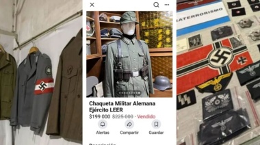Allanan una vivienda en Gerli e imputan a un hombre por comercializar objetos nazis