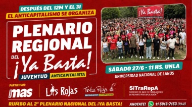 Estudiantes de Zona Sur debatirán sobre la situación universitaria en un plenario del ¡Ya Basta!