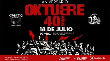 El Fauré celebrará los 40 años de Oktubre con una noche dedicada a Los Redondos