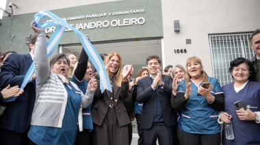 Axel Kicillof y Magdalena Sierra inauguraron un Centro de Cuidado Familiar y Comunitario en Gerli