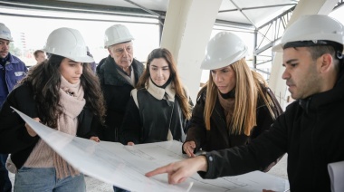 Magdalena Sierra recorrió obras en marcha en Avellaneda