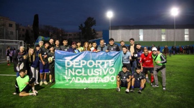 Magdalena Sierra inauguró obras en un club y en un polideportivo municipal de Villa Corina