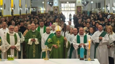 El Padre Marcelo Luna asumió como nuevo párroco de Nuestra Señora del Rosario de Piñeyro