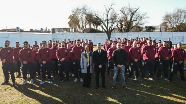 Julián Álvarez encabezó el acto apertura de la Escuela de Policía Municipal de Lanús