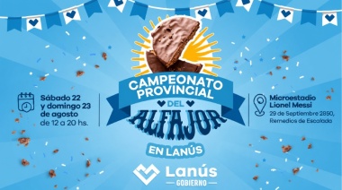 Lanús será sede del Campeonato Provincial del Alfajor