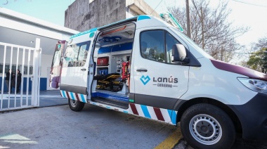 Lanús Gobierno sumó una nueva unidad de traslado crítico al sistema de emergencias local