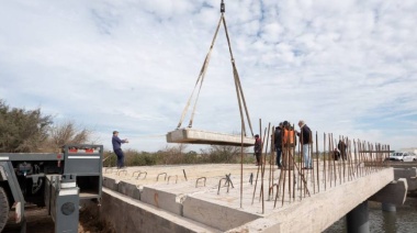Avanza la construcción de la nueva subida y bajada de Ezpeleta en el Autopista Buenos Aires- La Plata