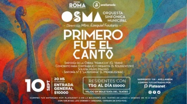 La Orquesta Sinfónica Municipal de Avellaneda vuelve al Teatro Roma