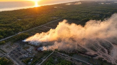 Incendio en Sarandí: desplegaron un amplio operativo de bomberos para controlar el fuego
