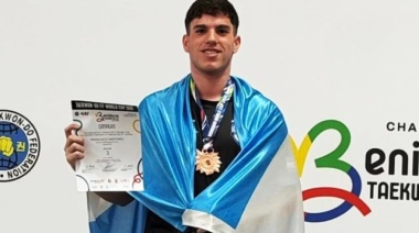 Orgullo de Avellaneda: Francisco Martínez, bronce en la Copa del Mundo de Taekwondo ITF