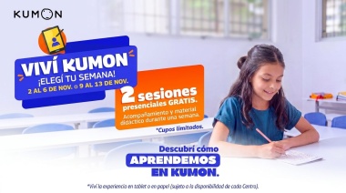 Kumon Avellaneda lanzó una semana gratuita para conocer su método de aprendizaje